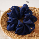 GOLDEN STAR PRINT SCRUNCHIES_CWAHA0350