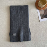 100% WOOL KNITTED STRIPED SCARF SOFT WARM_CWASC2305