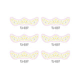 METALLIC FRECKLE FACE TATTOO STICKERS GOLD SILVER_CWMM8364