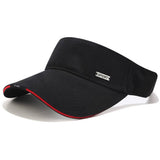 SPORT METAL LOGO VISOR HAT OUTDOOR SUNSHADE CAP_CWAH3297