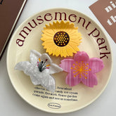 DAISY ACETATE HAIR CLAW SWEET SUNFLOWER BUN CLIP_CWAHA5966