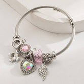 FASHION BEADED BRACELET WITH HEART AND CHERRY_CWMM8610