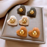 LOVE ROUND BEADS ELEGANT AND FASHIONABLE EARRINGS_CWAJE2360