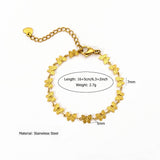ORIGINAL NATURAL STONE BRACELET WITHSUNFLOWERCHARM_CWAJE4593