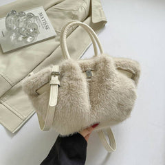 FLUFFY RABBIT FUR BAG KOREAN HANDBAG CROSSBODY_CUAB00599