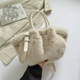 Soft Fur Bucket Bag ? Cute Crossbody Purse_Cuab00393