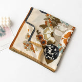 RETRO ART DECO SMALL SQUARE SCARF VERSATILE_CWASC0925