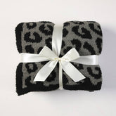 KNITTED LEOPARD PRINT LIGHTWEIGHT SOFA BLANKET_CWMM0213