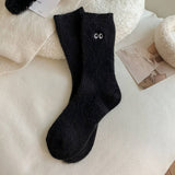 MID TUBE SMALL EYE THICK WARM STACKED SOCKS_CWMS0799