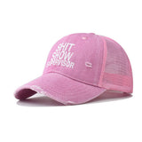 NEW OUTDOOR VISOR LETTER PRINT TRUCKER HAT_CWAH1368