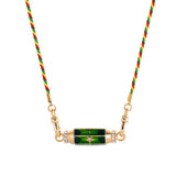 EVIL EYE CHARM CHOKER COLORFUL COTTON PENDANT_CWMM6968