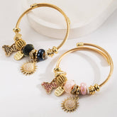 ADJUSTABLE DIY BEADED BRACELET WITH BEAR SUN_CWMM8617