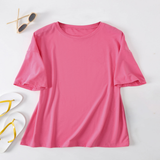 Womens Casual Oversized Tee, Crew Neck Design