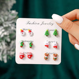 CHRISTMAS NEW CREATIVE CARTOON EARRING COMBINATION_CWMM2613