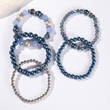 SIMPLE CRYSTAL BEADED STRETCH BRACELET SET_CWMM3529