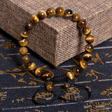 Tiger Eye Colorful Frosted Stone Bracelet_Cwasc0702