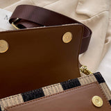 Trendy Checkered Pu Crossbody Bag For Women_Cwab1545