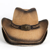 Western Cowboy Straw Hat Jazz Hat_Cwah1198