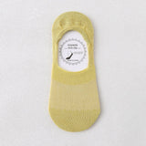 Women'S Solid Color Hollow Mesh Boat Socks_Cwms2036