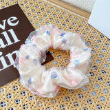 Women Fresh Fabric Broken Flower Hair Tie_Cwaha0841