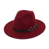 FASHIONABLE ADJUSTABLE WIDE BRIM JAZZ HAT_CWAH2114