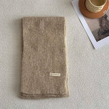 Winter Solid Wool Blend Scarf Soft And Versatile_Cwasc2286