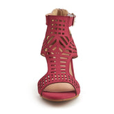 HOLLOW HIGH HEELED SANDALS WITH THICK HEELS_CWSHH0005