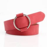 Cwabe0942_Round Buckle Needle-Free Freely Adjustable Belt
