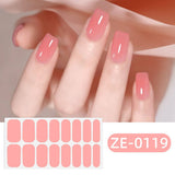 Solid Nail Film Stickers 16Pcs Set_Cwmm11205