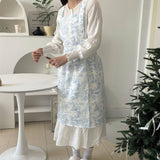 Waterproof And Oil-Resistant Blue Ink Apron_Cwmm5806