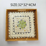 RATTAN DESKTOP SQUARE SHELL TRAY STORAGE TRAY_CWMM4539