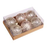 8CM PAINTED XMAS BALL ORNAMENTS GIFT BOX SET_CWMM9879