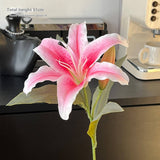 Vintage Autumn Artificial Lily With Bud And Bloom_Cwmm6504