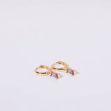 POLISHED GEOMETRIC HOLLOW EARRINGS STAINLESS_CWAJE5031