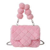 FLUFFY SHEARLING SHOULDER BAG WOMEN HANDBAG_CUAB00608