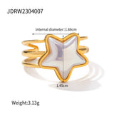 STAINLESS STEEL MAGIC PEARL RINGS EARRINGS_CWAJE0624