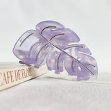 Autumn Leaf Acetate Hair Claw ? Elegant Updo Clip_Cwaha07253