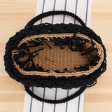 HANDMADE GRID HOLLOW SHOULDER WOVEN BAG_CWAB2026