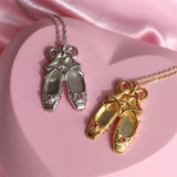 NEW CREATIVE BALLET SHOES PENDANT NECKLACE_CWMM3889