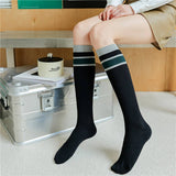 2024 NEW COLOR CONTRAST STRIPED MID CALF SOCKS_CWMS0649