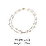 SIMPLE NATURAL FRESHWATER PEARL NECKLACE_CWAJE3827