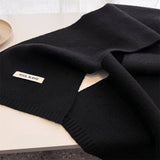 Solid Knit Scarf Soft Warm Winter Shawl_Cwasc03456