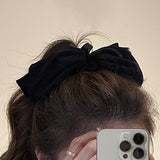 Plus Velour Bow Hairclip_Cwaha0864