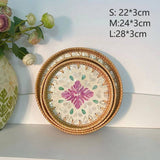 RATTAN COLORFUL SHELL FRUIT TRAY THREE PIECE SET_CWMM4428