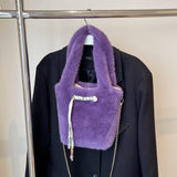 Winter Shoulder Crossbody Plush Bucket Bag_Cwab3983