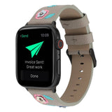 APPLE WATCH9 1 EMBROIDERED LEATHER STRAP_CWASC1540