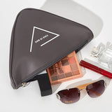 GEOMETRIC TRIANGLE ZIPPER MAKEUP BAG_CWAB1449