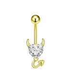 Zircon Belly Piercing Set Mixed Charm Styles_Cwmm9188