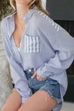 Women Fashion Striped Shirt_Cwtstl717