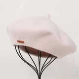 RETRO BERET WITH THICK LEATHER LINING_CWAH1939
